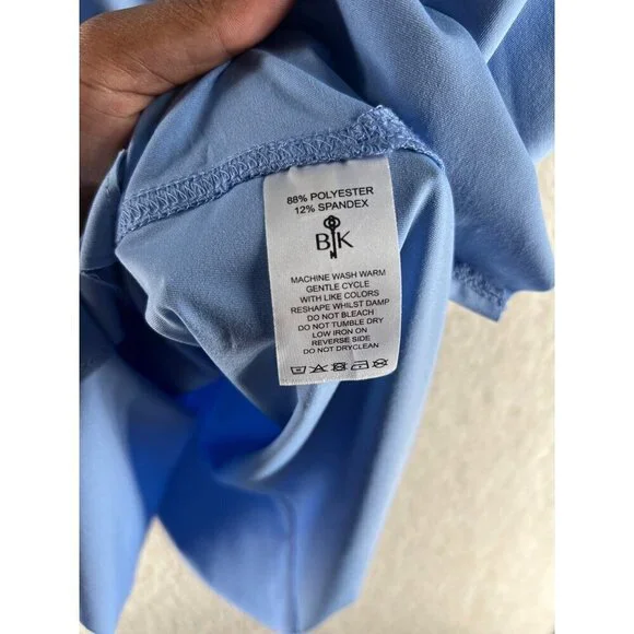 Belyn Key Womens Tops Size L Stretch Sleeveless Polo - Picture 7 of 8